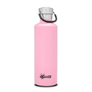 Cheeki 600ml-pink-insulated water bottle